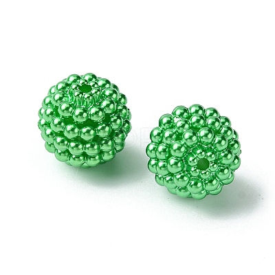 Imitation Pearl Acrylic Beads OACR-FS0001-45C-1