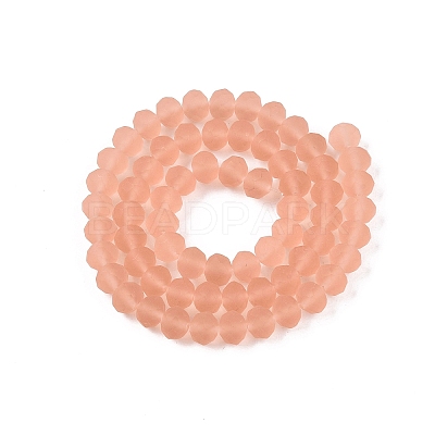 Transparent Glass Beads Strands X-EGLA-A044-T8mm-MD21-1