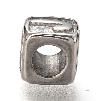 Tarnish Resistant 304 Stainless Steel European Beads OPDL-L020-001J-1