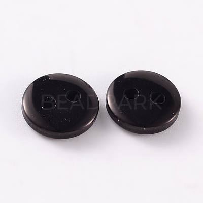 2-Hole Flat Round Resin Sewing Buttons for Costume Design BUTT-E119-24L-13-1