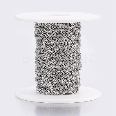 Tarnish Resistant 304 Stainless Steel Cable Chains CHS-H017-01P-10M-1