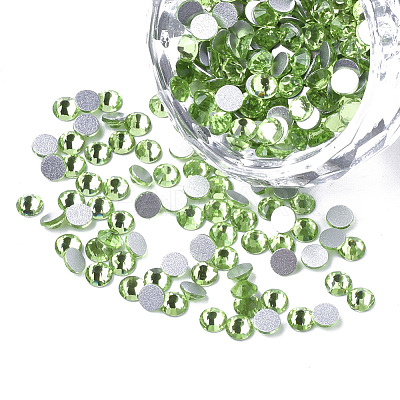 Glass Rhinestone Flat Back Cabochons RGLA-S002-04SS-08-1