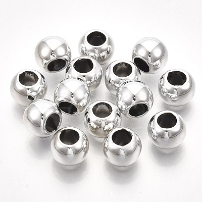 UV Plating ABS Plastic European Beads X-CCB-S162-28H-04-1