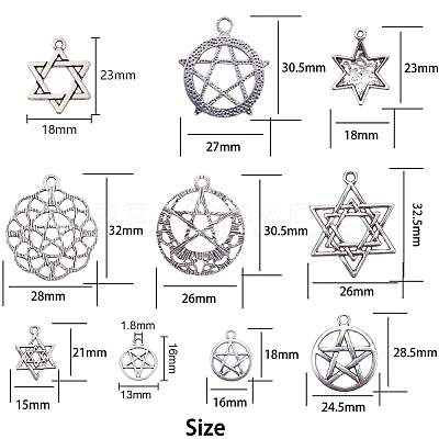 Tibetan Style Alloy Pendants TIBEP-SC0001-28AS-1