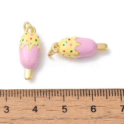 Rack Plating Brass Enamel Pendants X-KK-Z056-38G-1