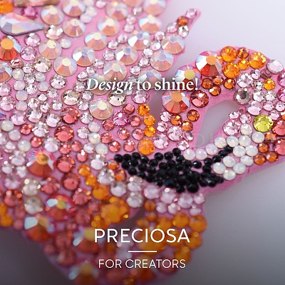 Preciosa® MAXIMA Crystal No Hotfix Flatback Stones Y-PRC-NSS12-70010-200-1