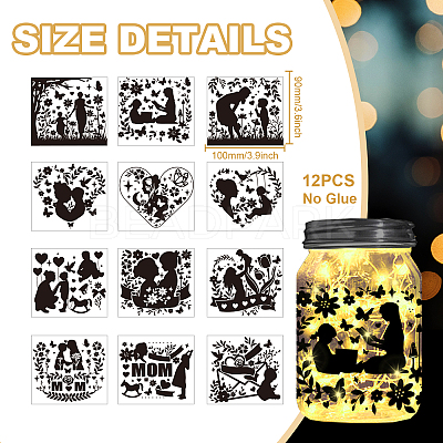 PVC Silhouette Paper AJEW-WH0345-0047-1