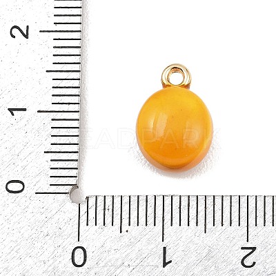 Pineapple Bun Alloy Enamel Charms ENAM-P264-01A-G-1