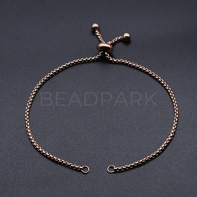 Adjustable 201 Stainless Steel Slider Bracelets Making STAS-S105-JN646-3-1
