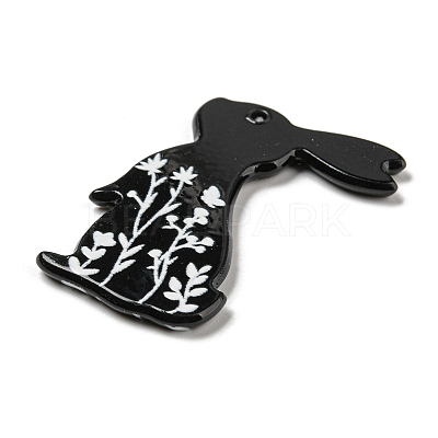 Opaque Acrylic Sided Pendants MACR-D027-06B-1