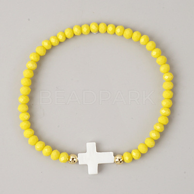Bohemian Glass Beads Stretch Bracelets KO2121-4-1