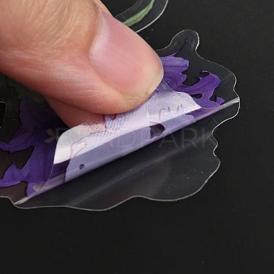 40Pcs PET Adhesive Waterproof Stickers Set DIY-K032-56A-1