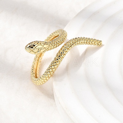 Brass Cuff Open Rings for Women RJEW-K264-12G-1