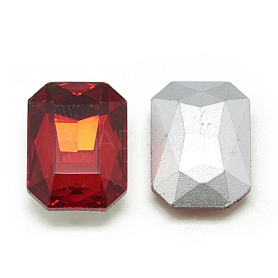 Pointed Back Glass Rhinestone Cabochons RGLA-T079-13x18mm-07-1