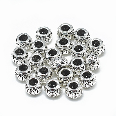 Thailand 925 Sterling Silver European Beads STER-T002-42AS-1