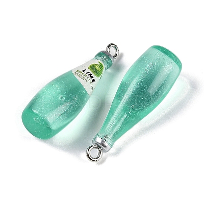 Transparent Resin Pendants RESI-D074-03B-1