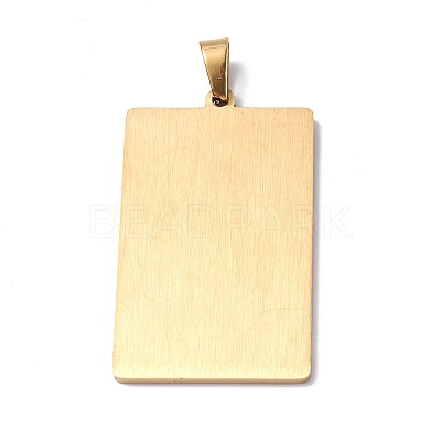 201 Stainless Steel Pendant STAS-B033-01G-18-1
