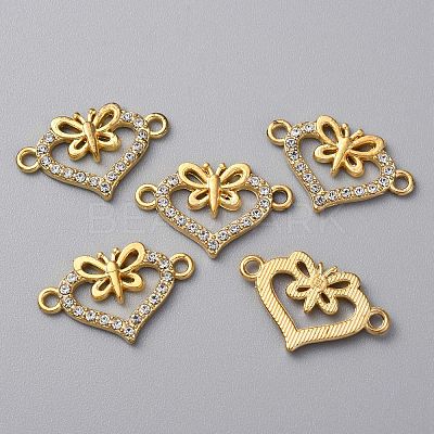 Alloy Crystal Rhinestone Connector Charms RB-WH0001-06A-1