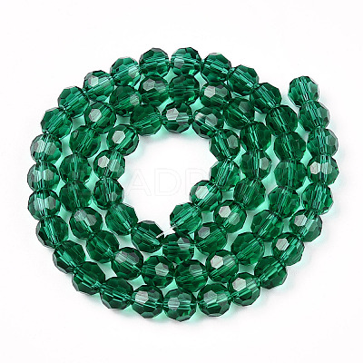 Transparent Glass Beads EGLA-A035-T8mm-D18-1