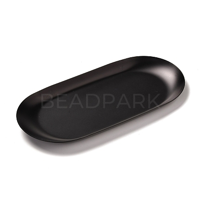 Oval 430 Stainless Steel Jewelry Display Plate STAS-P289-03EB-1