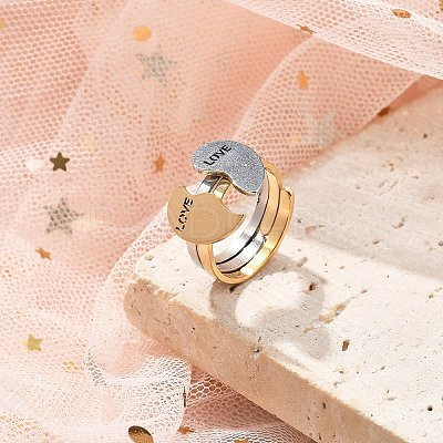 304 Stainless Steel Cuff Rings LS-RJEW-K287-04A-1