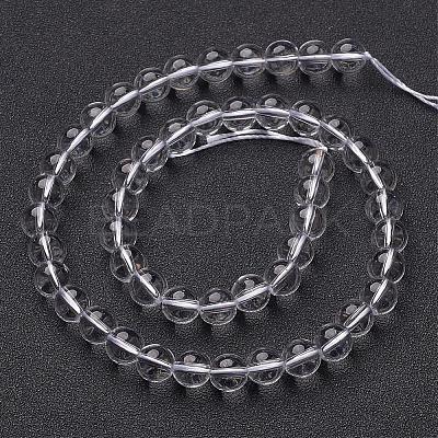 Synthetic Quartz Crystal Beads Strands GSR8mmA039-1-1