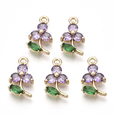 Transparent Glass Pendants GLAA-R212-17A-1