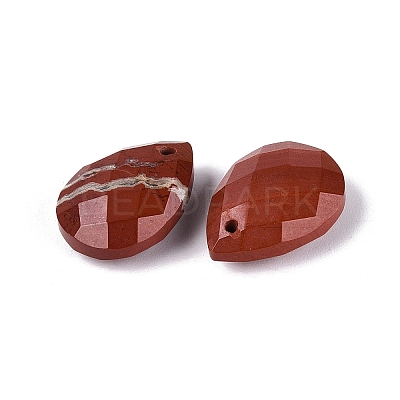 Natural Red Jasper Pendants G-N362-13I-1