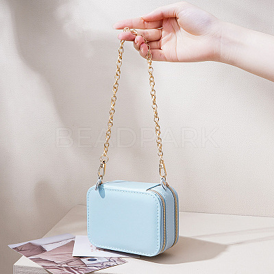 2-Layer Portable PU Leather Jewelry Set Shoulder Bag Boxes PW-WG82578-01-1