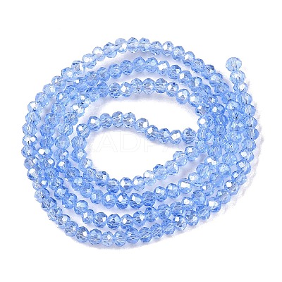 Electroplate Glass Beads Strands EGLA-A044-T1mm-A14-1