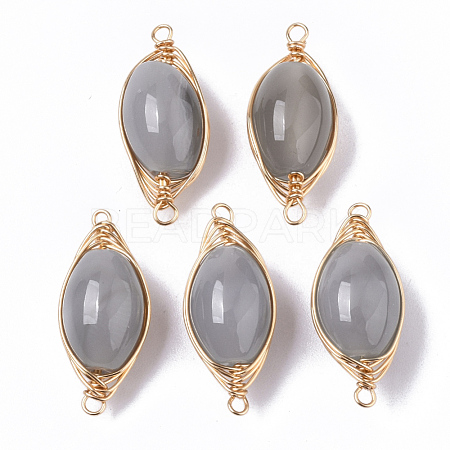 Natural Agate Links Connectors G-N326-18-1