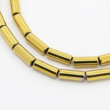 Grade A Electroplate Non-magnetic Synthetic Hematite Beads Strands G-N0014-27B-1