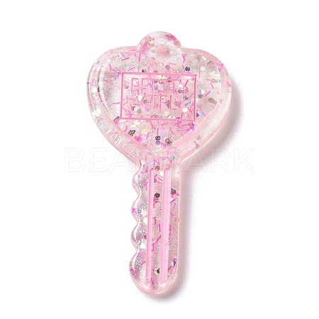 Acylic Pendant with Glitter Powder X1-OACR-H035-01C-1