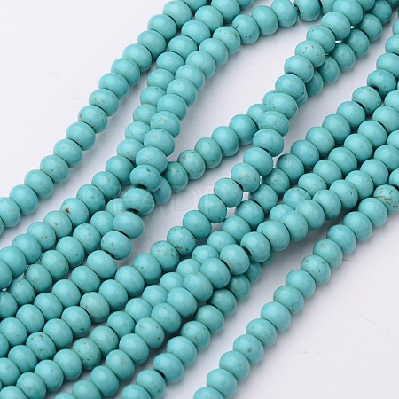 Synthetic Turquoise Beads Strands TURQ-G109-6x4mm-06-1