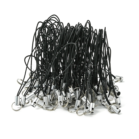 100Pcs Polyester Cord Mobile Straps MOBA-FS0001-02F-1