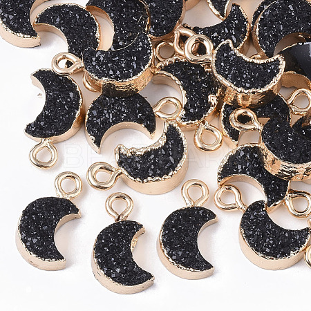 Druzy Resin Pendants RESI-S383-007-A01-1