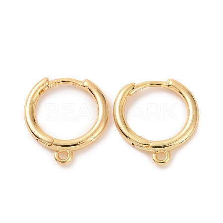 Brass Huggie Hoop Earrings Finding LS-KK-D063-05G-1