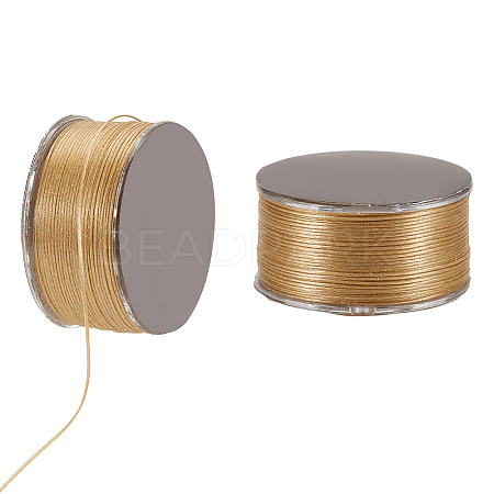 Nylon Beading Thread NWIR-WH0005-10T-1