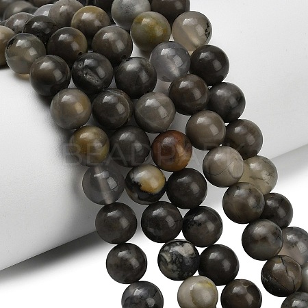 Natural Volcanic Agate Beads Strands X-G-G305-A01-8mm-1