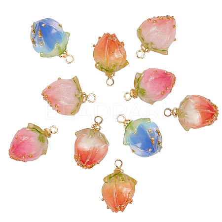Handmade Dried Flower Pendants KY-SC0001-34-1