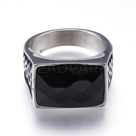 316 Surgical Stainless Steel Wide Band Rings RJEW-G092-23-22mm-1