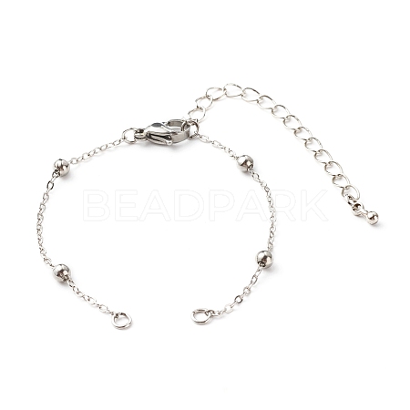 Handmade Brass Satellite Chain Bracelets Making Accessories AJEW-JB01025-01-1