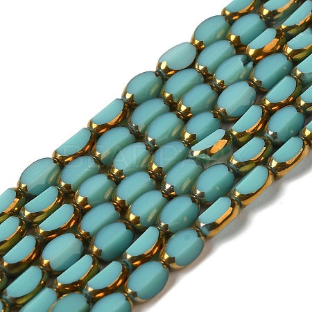 Electroplate Glass Beads Strands X-EGLA-P061-02A-04-1