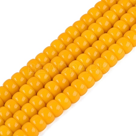 Opaque Glass Beads Strands GLAA-NH0002-B01-C06-1