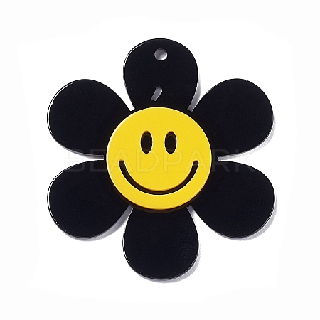 Opaque Acrylic Big Pendants LS-OACR-P012-B06-1