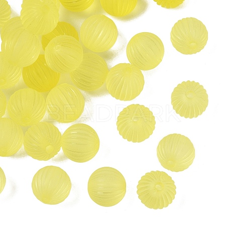 Transparent Acrylic Corrugated Beads FACR-S040-046-1