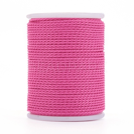 Round Waxed Polyester Cord X-YC-G006-01-1.0mm-19-1
