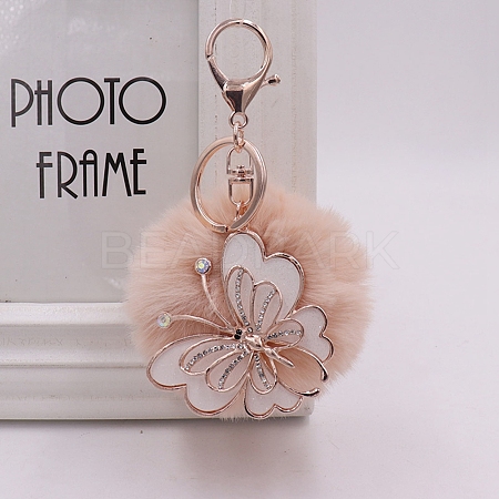 Imitation Rabbit Fur Keychain PW-WG89342-01-1