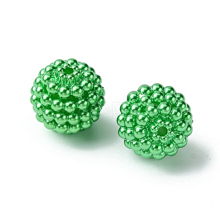 Imitation Pearl Acrylic Beads OACR-FS0001-45C-1