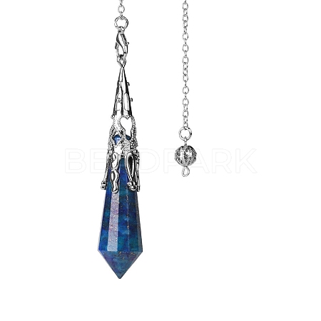 Natural Lapis Lazuli Dowsing Pendulum Big Pendants PW-WGF0B2B-10-1